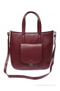 Elliza Donatein 9273480-PURPLE Maroon Satchel Bags